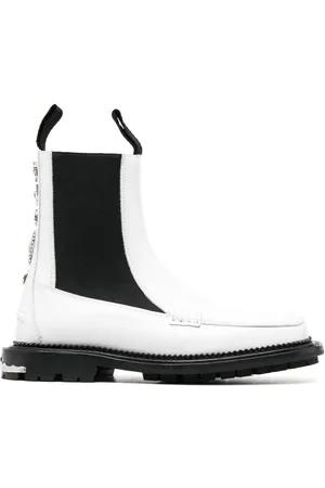 TOGA PULLA Stud-embellished leather ankle boots