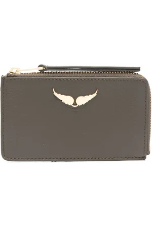 Zadig & Voltaire ZV Card logo-plaque leather cardholder