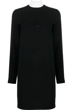 Nº21 Scarf-detail two-tone minidress