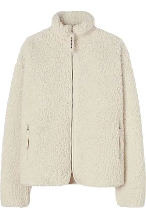 Jil Sander Faux-shearling zipped cardigan