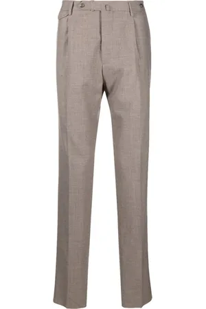 TAGLIATORE Pressed-crease knitted slim-cut trousers