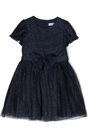 Abel & Lula Glittery pleated minidress