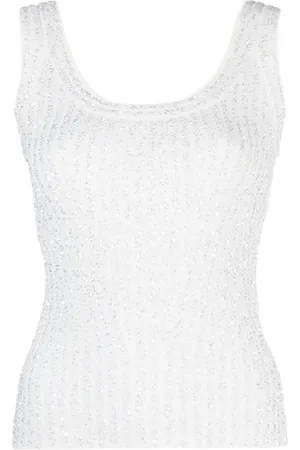 Missoni Sequin-embellished ribbed top