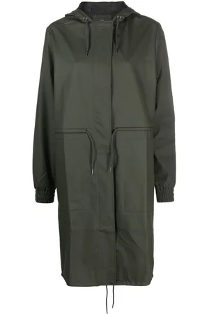 Rains String hooded parka coat