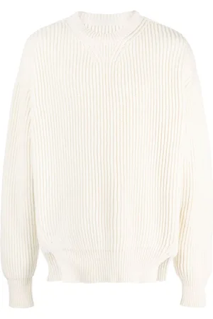 Jil Sander Crew-neck ribbed-knit wool jumper