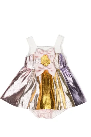 HUCKLEBONES LONDON Rainbow-motif -effect dress