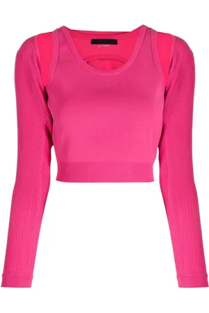 JUUN.J Cut-out layered cropped top