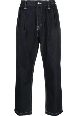 Evisu Seagull-print tapered jeans