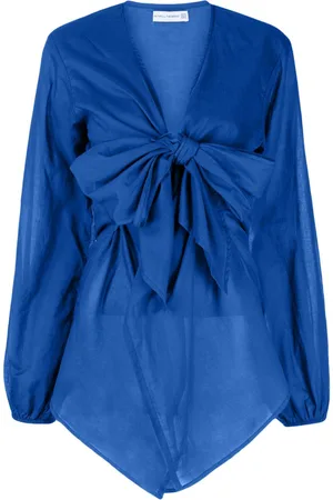 FAITHFULL THE BRAND Mantra plunging V-neck cotton minidress
