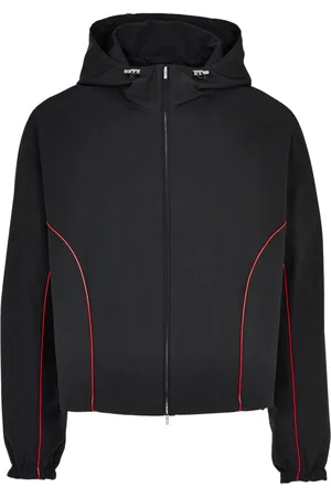 Salvatore Ferragamo Contrast-piping drawstring lightweight jacket