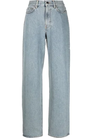 Loulou de Saison Light-wash wide-leg jeans