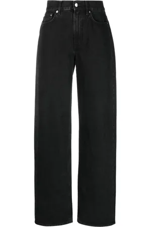 Loulou de Saison Dark-wash wide-leg jeans