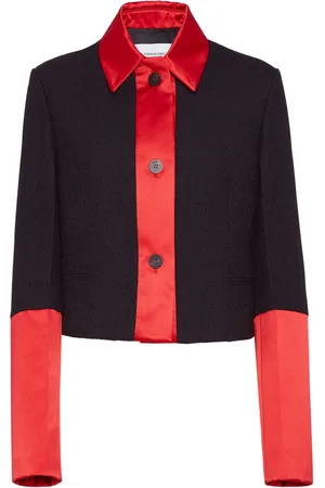 Salvatore Ferragamo Colour-block cropped jacket