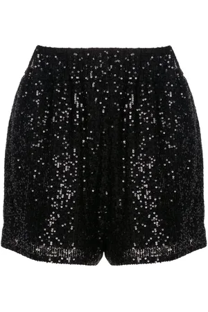 Gloria Coelho Sequin-embellished short shorts