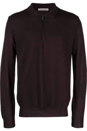 corneliani Fine-knit virgin wool polo shirt