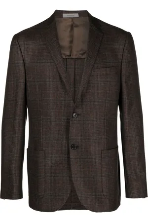 corneliani Check-pattern cashmere blazer