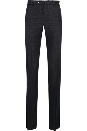 PT Torino Houndstooth slim-cut virgin-wool trousers