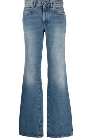 OFF-WHITE Low-rise flared jeans