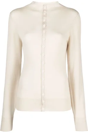LEMAIRE High-neck wool cardigan