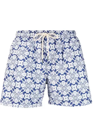 PENINSULA SWIMWEAR Geometric-print swim shorts