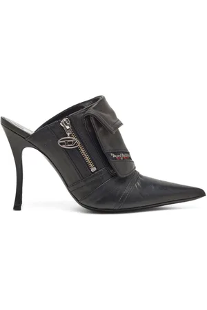 Diesel D-Venus Pocket 100mm leather mules