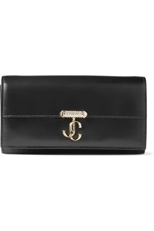 Jimmy Choo Avenue leather chain wallet