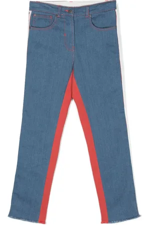Stella McCartney Straight-leg colour-block jeans