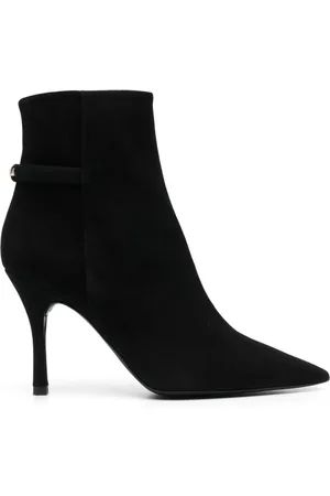 Furla 100mm pointed-toe leather boots