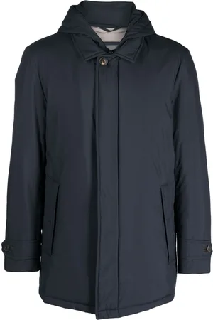 corneliani Spread-collar padded hooded jacket