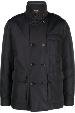 MOORER Double-breasted padded down jacket
