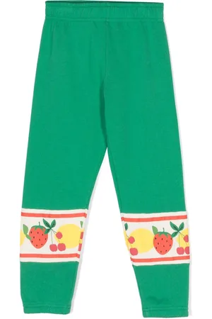 Mini Rodini Fruit-print organic cotton trousers