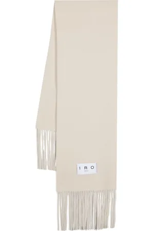 IRO Logo-patch virgin wool scarf
