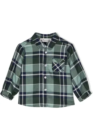 BONPOINT Plaid-check cotton shirt