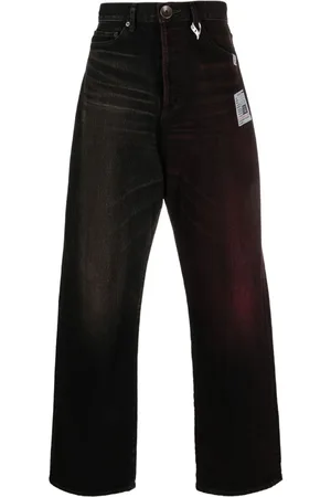 Maison Mihara Yasuhiro W-Combined straight-leg jeans