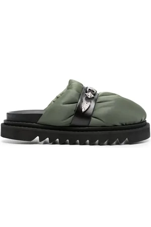 TOGA VIRILIS Stud-embellished slip-on mules