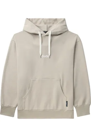 Comme des Garçons Logo-embroidered drawstring hoodie