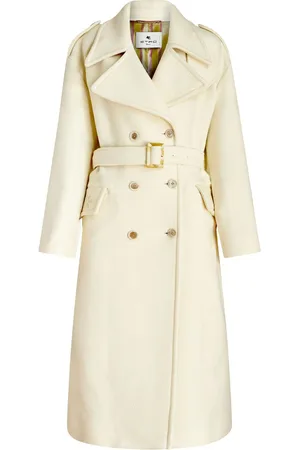 Etro Belted-waist double-breasted coat