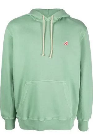 Autry Logo-patch cotton hoodie