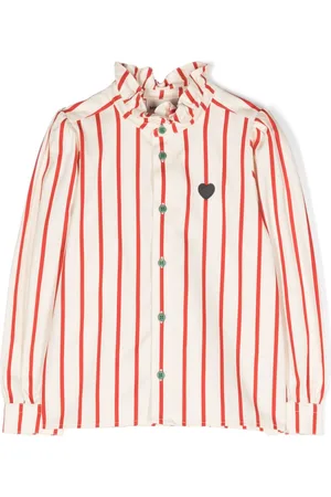 Mini Rodini Stripe-print organic-cotton shirt