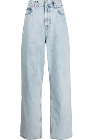 WARDROBE.NYC Low-rise straight-leg jeans