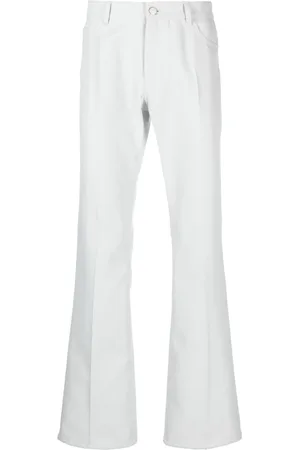 Courrèges Logo-patch straight-leg trousers