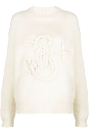 Jil Sander Logo-embroidered chunky-knit jumper