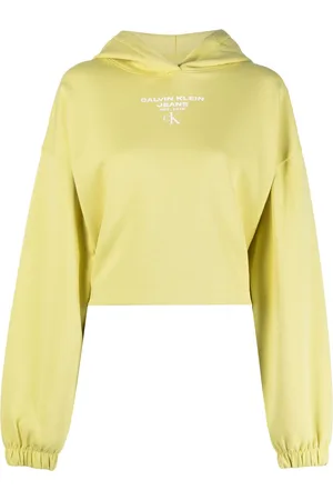Calvin Klein Logo-print cropped hoodie