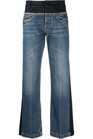 Stella McCartney Two-tone straight-leg jeans