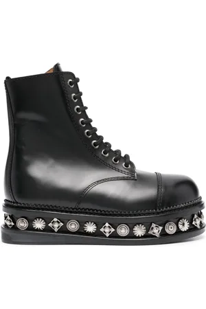 TOGA PULLA Stud-embellished leather boots