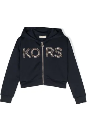 Michael Kors Studded-logo zip-up hoodie
