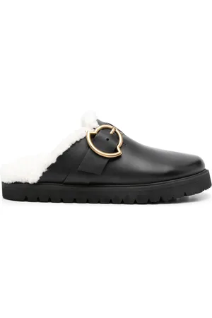 Moncler Bell leather mules