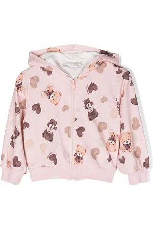 MONNALISA Graphic-print zip-up hoodie