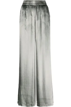 RED Valentino Velvet-finish palazzo trousers
