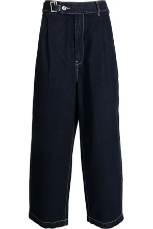 FIVE CM Off-centre fastening wide-leg jeans